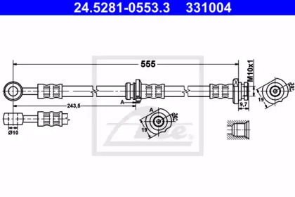 Тормоза ATE для NISSAN ALMERA II Hatchback (N16) 1.8