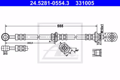 Тормоза ATE для NISSAN ALMERA II Hatchback (N16) 1.8