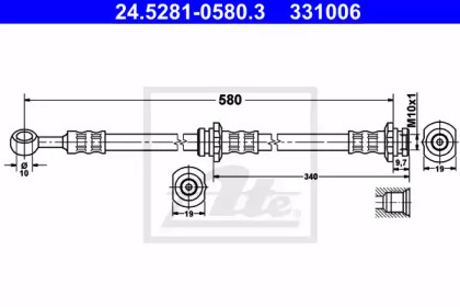 Тормоза ATE для NISSAN PRIMERA Traveller (WP11) 2.0 TD