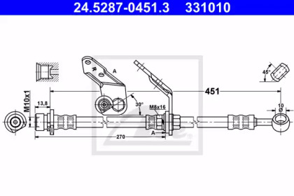 Тормоза ATE для HONDA ACCORD VI Hatchback (CH, CL) 2.3 (CL4)
