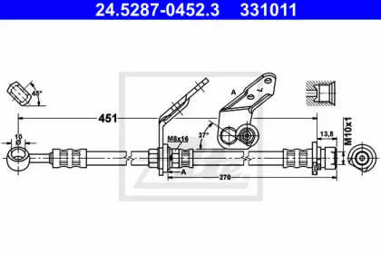 Тормоза ATE для HONDA ACCORD VI Hatchback (CH, CL) 2.3 (CL4)