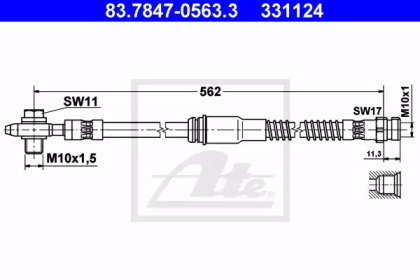 Тормоза ATE для VW GOLF VI (5K1) 2.0 TDI