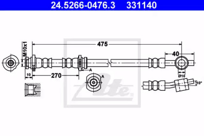 Тормоза ATE для NISSAN ALMERA II Hatchback (N16) 1.8