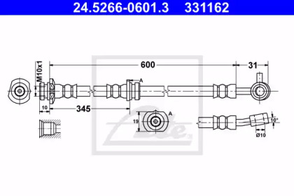 Тормоза ATE для NISSAN QASHQAI II (J11, J11_) 1.5 dCi