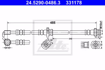 Тормоза ATE для NISSAN X-TRAIL (T30) 2.2 dCi 4x4