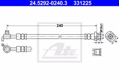 Тормоза ATE для NISSAN QASHQAI II (J11, J11_) 1.5 dCi