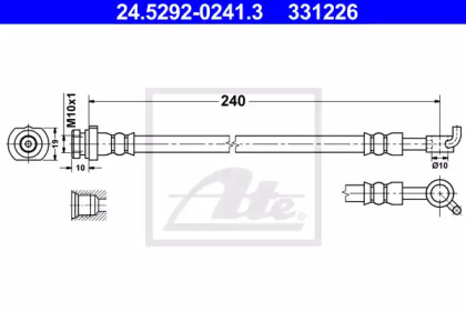 Тормоза ATE для NISSAN QASHQAI II (J11, J11_) 1.5 dCi