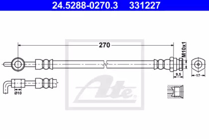 Тормоза ATE для MAZDA 6 Hatchback (GG) 2.0 DI