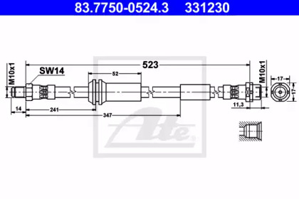 Тормоза ATE для MINI MINI купе (R58) Cooper