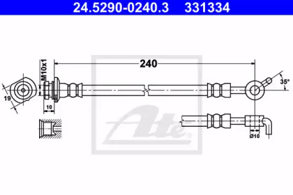 Тормоза ATE для NISSAN X-TRAIL (T31) 2.0