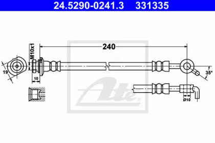 Тормоза ATE для NISSAN X-TRAIL (T31) 2.0