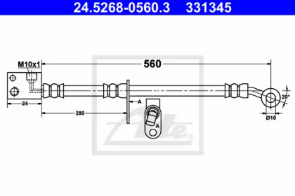 Тормоза ATE для HONDA CIVIC VIII Hatchback (FN, FK) Type R (FN2)