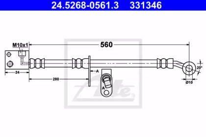 Тормоза ATE для HONDA CIVIC VIII Hatchback (FN, FK) Type R (FN2)