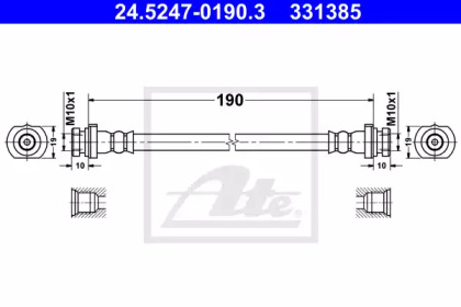 Тормоза ATE для NISSAN QASHQAI II (J11, J11_) 1.5 dCi