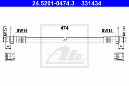 Тормоза ATE для MERCEDES-BENZ T1 автобус (602) 310 D 2.9