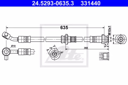 Тормоза ATE для NISSAN JUKE (F15) 1.6 DIG-T 4x4