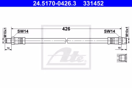 Тормоза ATE для MERCEDES-BENZ T1 автобус (602) 310 D 2.9