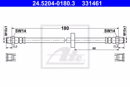 Тормоза ATE для VW PASSAT Variant (33) 1.6