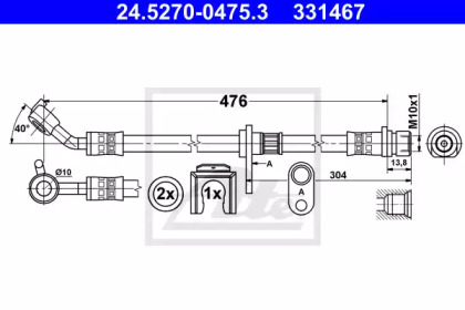 Тормоза ATE для HONDA ACCORD VIII универсал (CW) 2.2 i-DTEC (CW3)