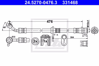 Тормоза ATE для HONDA ACCORD VIII универсал (CW) 2.2 i-DTEC (CW3)