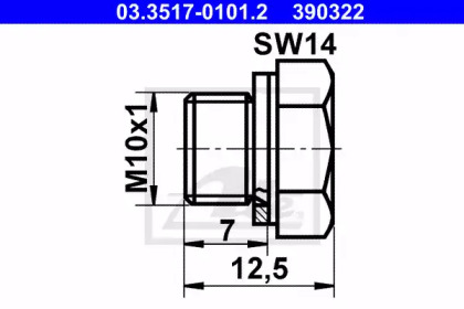 Тормоза ATE для VW GOLF II (19E, 1G1) 1.8 GTI 16V