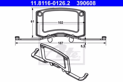 Комплектующие ATE для VW MULTIVAN V (7HM, 7HN, 7HF, 7EF, 7EM, 7EN) 1.9 TDI