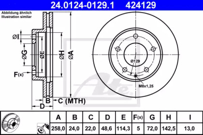 Дисковой тормозной механизм ATE для MAZDA 626 IV Hatchback (GE) 2.0 i