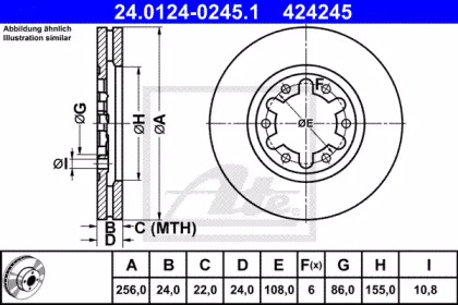 Дисковой тормозной механизм ATE для FORD RANGER (ET) 3.0 TDCi