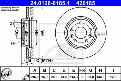 Дисковой тормозной механизм ATE для NISSAN QASHQAI II (J11, J11_) 1.6 dCi ALL MODE 4x4-i