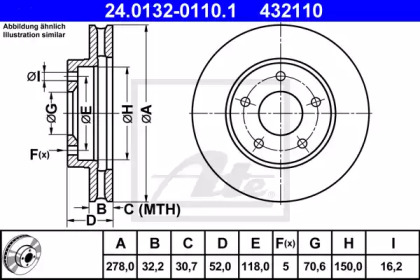 Дисковой тормозной механизм ATE для CHEVROLET TRANS SPORT 3.4 V6