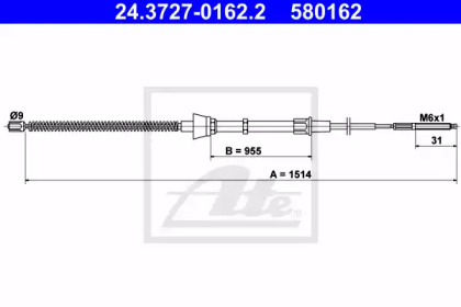 Рычаги / Тросы / Тяги ATE для VW POLO (6N1) 64 1.9 D