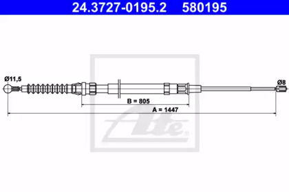 Рычаги / Тросы / Тяги ATE для VW GOLF VI (5K1) 1.6