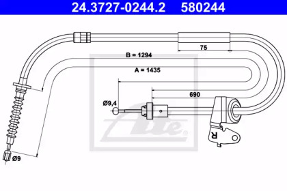 Тормоза ATE для MINI MINI Кабриолет (R52) Cooper