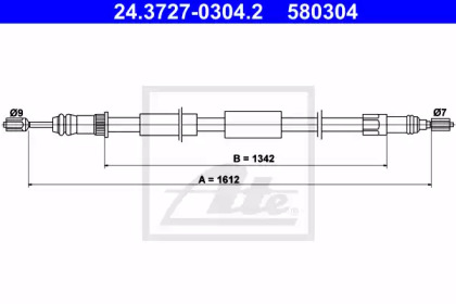 Тормоза ATE для PEUGEOT 306 Кабриолет (7D, N3, N5) 1.8 16V