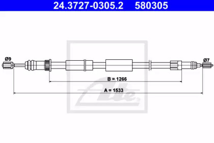 Тормоза ATE для PEUGEOT 306 Кабриолет (7D, N3, N5) 1.8 16V