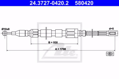 Тормоза ATE для MERCEDES-BENZ T1 автобус (602) 310 D 2.9
