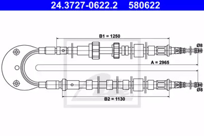 Тормоза ATE для FORD ESCORT IV Turnier (AWF, AVF) 1.6 D