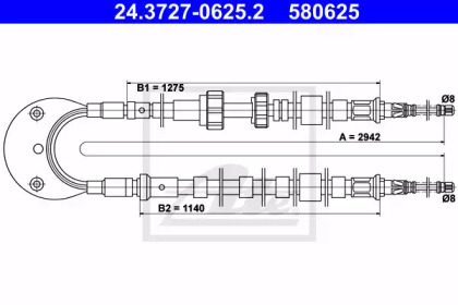 Тормоза ATE для FORD ESCORT IV Turnier (AWF, AVF) 1.6 D