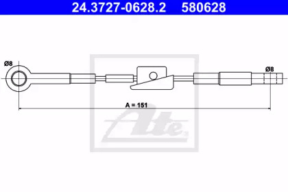 Тормоза ATE для FORD ESCORT IV Turnier (AWF, AVF) 1.6 D