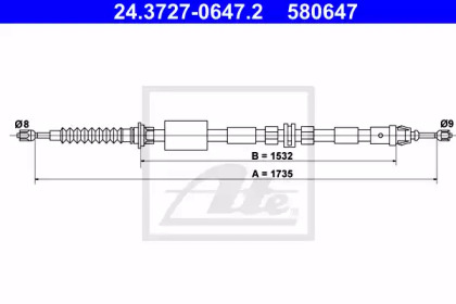 Тормоза ATE для FORD MONDEO III (B5Y) 2.5 V6 24V