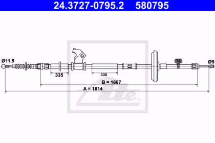 Тормоза ATE для CHEVROLET CRUZE Station Wagon (J308) 1.6