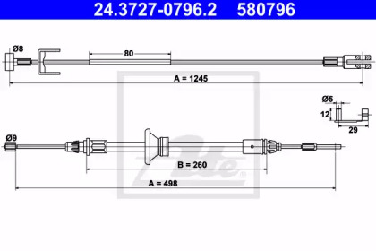Рычаги / Тросы / Тяги ATE для NISSAN PRIMASTAR Фургон (X83) 2.0