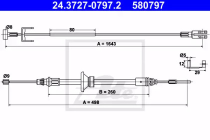 Рычаги / Тросы / Тяги ATE для NISSAN PRIMASTAR Фургон (X83) 2.0
