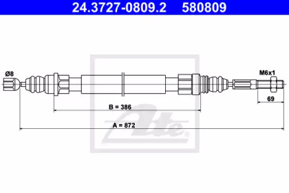 Тормоза ATE для PEUGEOT 405 I (15B) 1.9 Sport MI-16