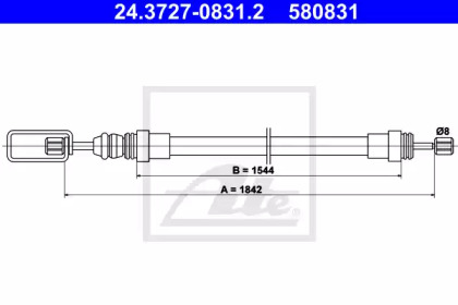 Тормоза ATE для PEUGEOT 405 I (15B) 1.8 Turbo Diesel
