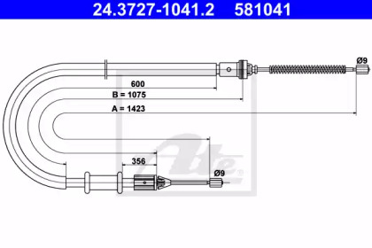 Тормоза ATE для NISSAN KUBISTAR (X76) 1.5 dCi