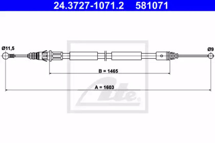 Рычаги / Тросы / Тяги ATE для NISSAN PRIMASTAR Фургон (X83) 2.0