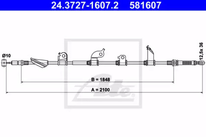 Тормоза ATE для HONDA CIVIC VIII седан (FD, FA) 1.3 Hybrid (FA3, FD3)