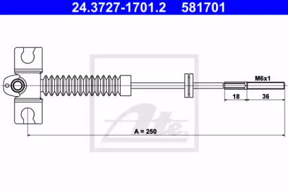 Рычаги / Тросы / Тяги ATE для NISSAN SUNNY III Liftback (N14) 1.6 i