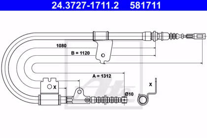 Рычаги / Тросы / Тяги ATE для NISSAN SUNNY III Liftback (N14) 1.6 i
